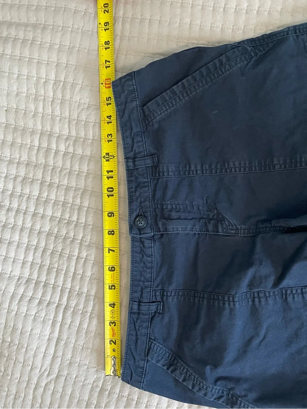 Patagonia Women’s Stand Up Shorts Size 8 Navy Blue Organic Cotton Utility - Picture 6 of 8